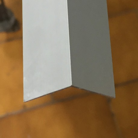 Angolare Alluminio argento mm 25x25x1 lungh. 2000 mm